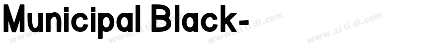Municipal Black字体转换